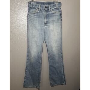 Vintage 70s Orange Tab Levis 646 Faded Bell Bottom Jeans 28 X 32 ~TALON 42 ~ USA